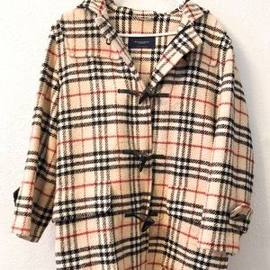 Gently used wool Burberry coat